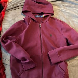 Ralph Lauren Maroon tech Sweatsuit set